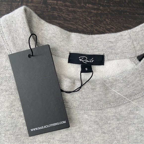 RAILS Quincy Cutout Sweatshirt in Heather grey colour - Size Small and Large - Picture 7 of 13